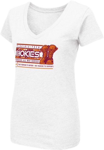 Virginia Tech Operation Hat Trick Women's V-Neck Short Sleeve T-Shirt
