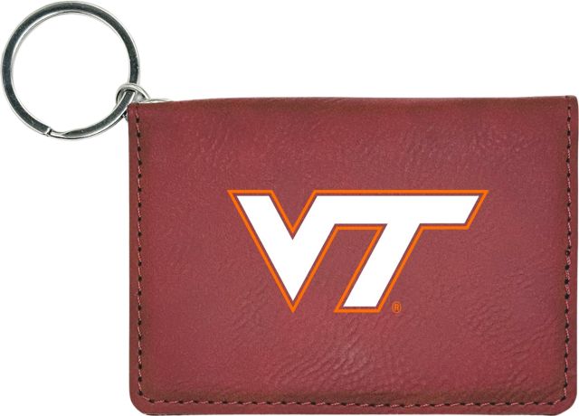 Virginia Tech Leather ID Holder