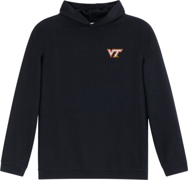 Virginia Tech Waffle Hooded Long Sleeve T-Shirt