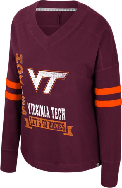 Virginia Tech Women's Violet Oversized Long Sleeve Knit T-Shirt