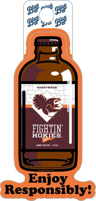 Virginia Tech Fightin' Hokies Lager Sticker
