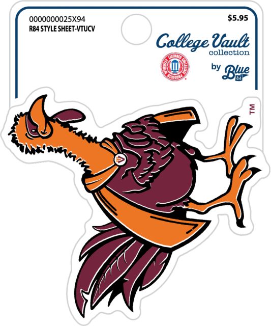 Virginia Tech Hokies Full Size Sticker