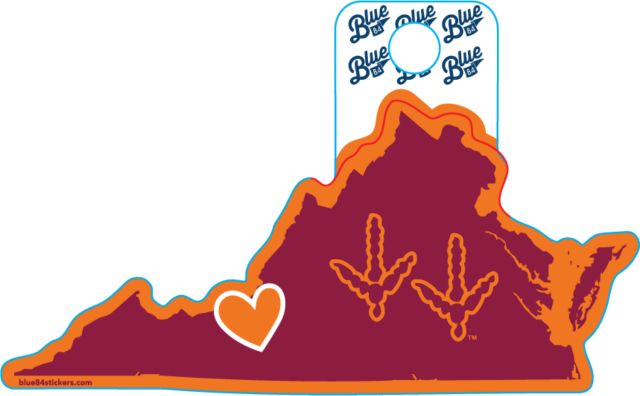 Virginia Tech Full Size Sticker
