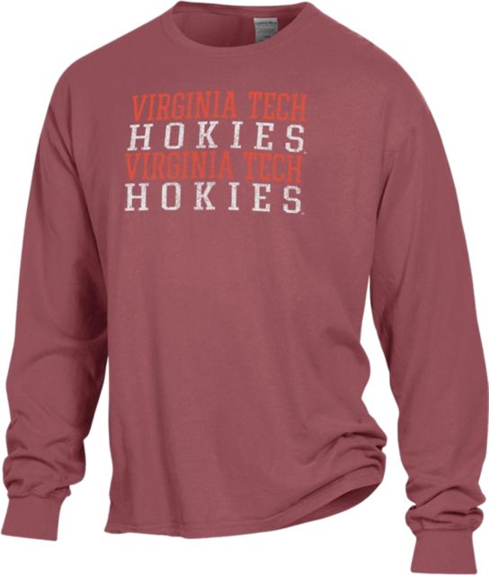 Virginia Tech Garment Dyed Long Sleeve Tee - ONLINE ONLY
