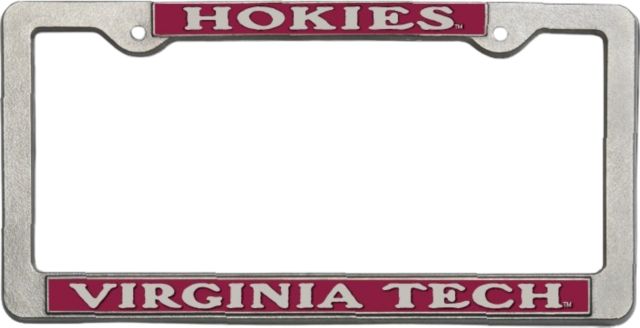 Virginia Tech License Plate Frame