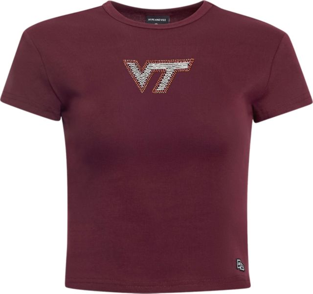 Virginia Tech Women's Crop Short Sleeve T-shirt