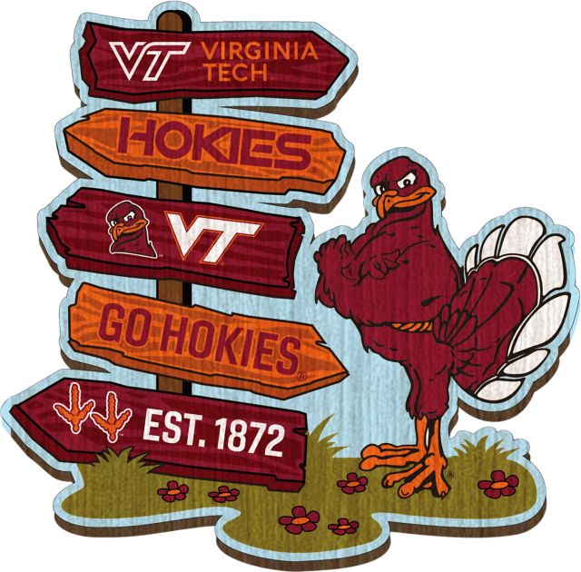 Virginia Tech Hokies Halftime Sign Post Magnet