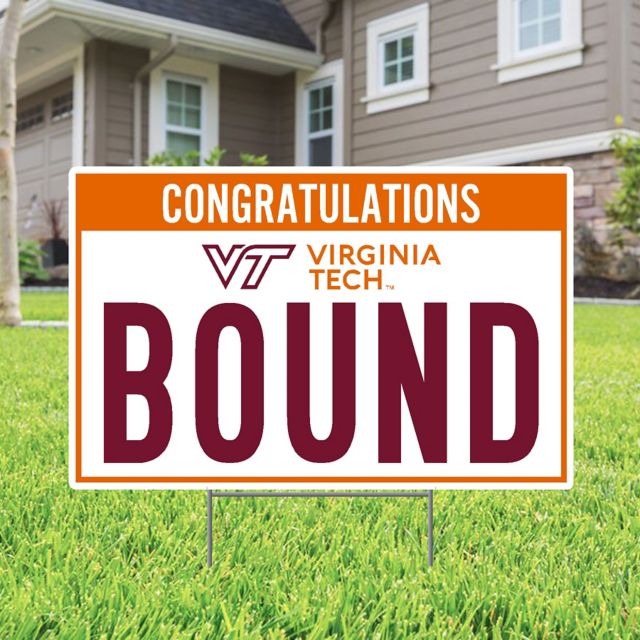 Virginia Tech Bound 22 x 19 Lawn Sign