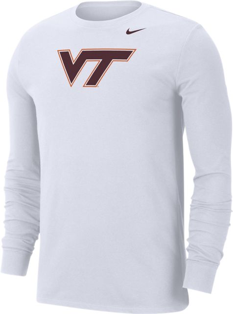 Virginia Tech Dri-Fit Cotton Long Sleeve T-Shirt