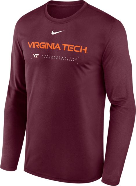 Virginia Tech Legend Basketball Long Sleeve T-Shirt