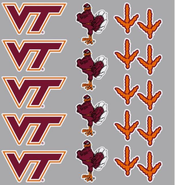 Virginia Tech Hokies Sticker Sheet