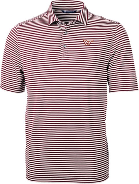 Virginia Tech Striped Eco Polo