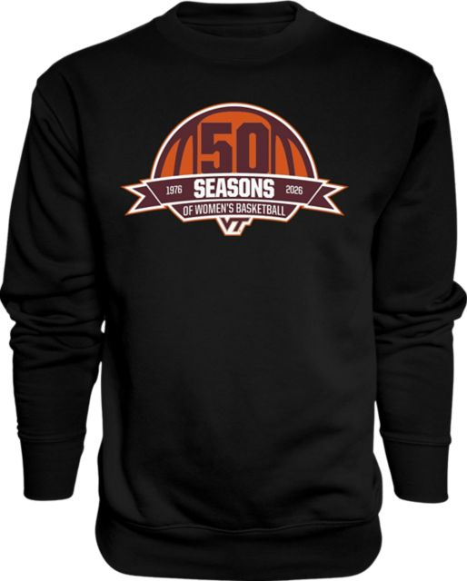 Virginia Tech 50 Seasons of Women's Basketball Crewneck Sweatshirt