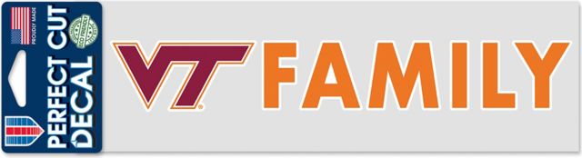 Virginia Tech 3x10 Family Decal
