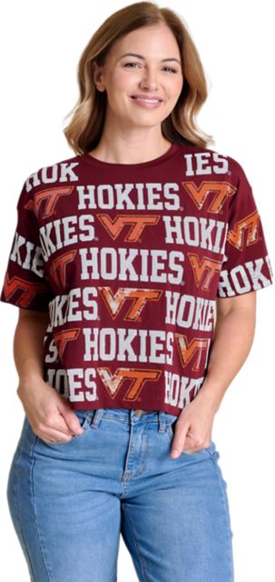 Virginia Tech Women's Sequin Short Sleeve T-Shirt