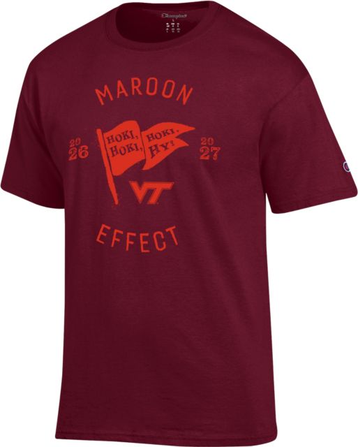 Virginia Tech Hokies 2026-27 Maroon Effect Short Sleeve T-Shirt
