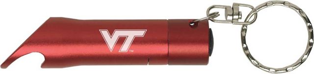 Virginia Tech Keychain with Bottle Opener Flashlite