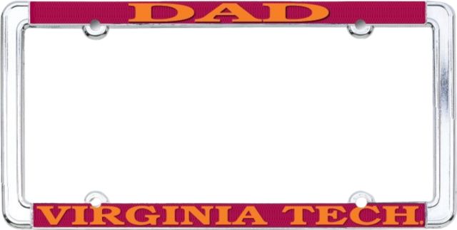 Virginia Tech Dad License Plate Frame