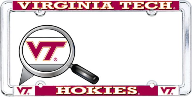 Virginia Tech Hokies Thin Dome License Plate Frame