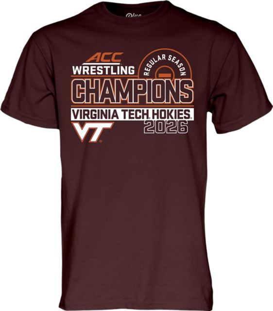 Virginia Tech Wrestling 2026 ACC Regular Season Champions Short Sleeve T-Shirt