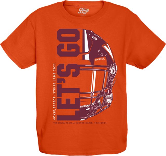 Virginia Tech Football Hokie Effect Stripe Youth T-Shirt:Virginia Tech