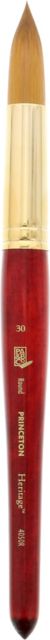 HERITAGE SYNTHETIC SABLE BRUSH WATERCOLOR ROUND 30