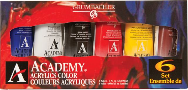 Academy Acrylic 6/Color Set