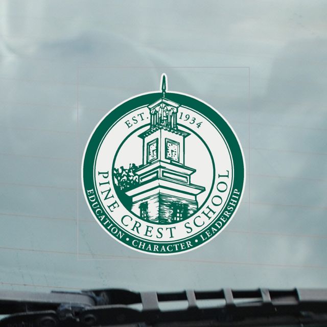 Pine Crest School Cling Decal
