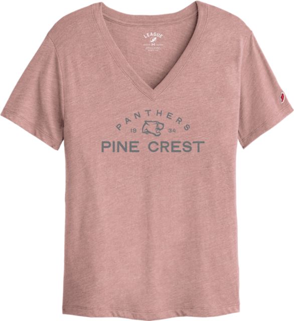 Pine Crest School Women's V-Neck Short Sleeve T-Shirt
