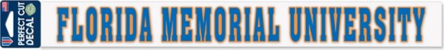 Florida Memorial University 2'' x 17'' Perfect Cut Decal