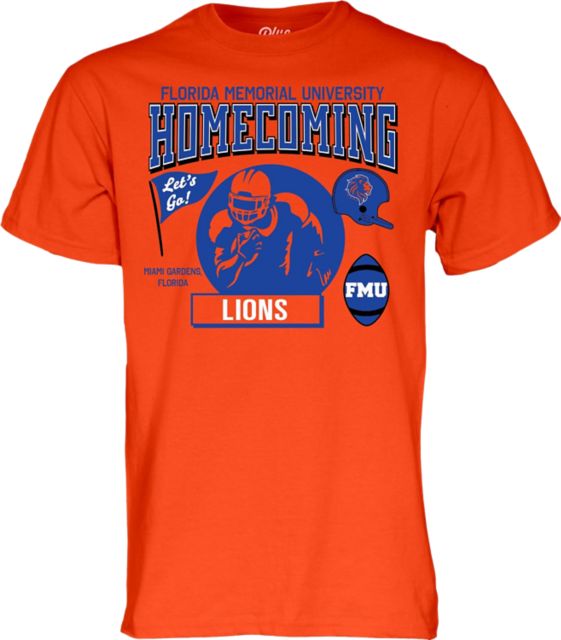 Florida Memorial University Fighting Lions Football 2024 Homecoming Short Sleeve T-Shirt