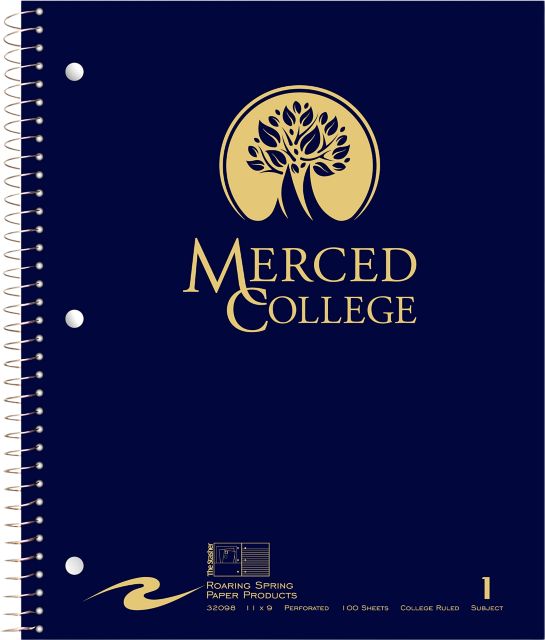 Merced College Notebook 100-Sheet