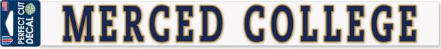 Merced College 2'' x 17'' Perfect Cut Decal