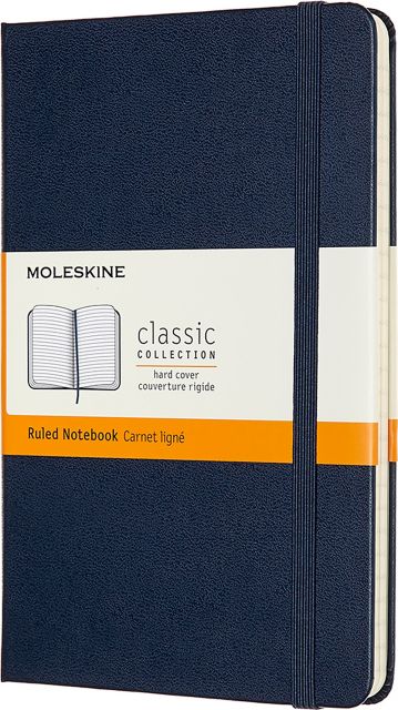 Moleskine Classic Notebook Medium, Ruled Hard Cover
