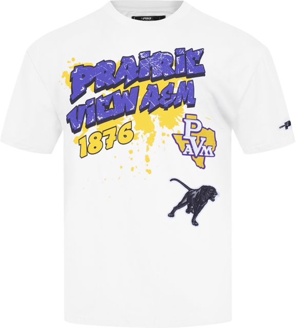 Prairie View A & M University Drop Shoulder Short Sleeve T-Shirt