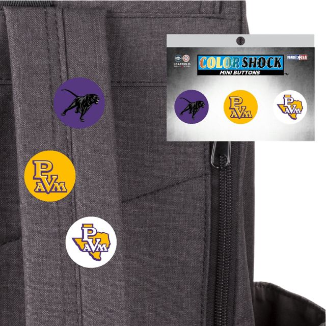 Prairie View A & M University Panthers 3 Pack Mini Buttons