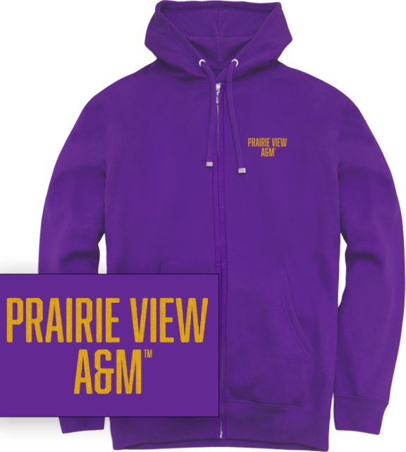 Prairie View A & M University Chainstitch Full Zip Hooded Sweatshirt