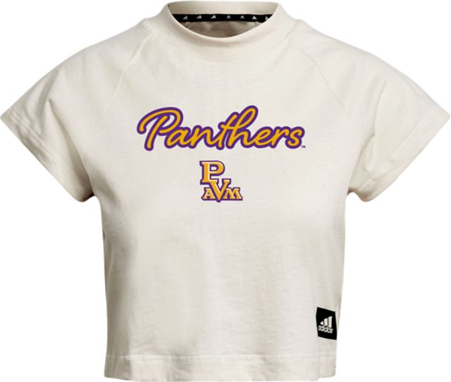 Prairie View A & M University Panthers Women's Cropped Short Sleeve T-Shirt