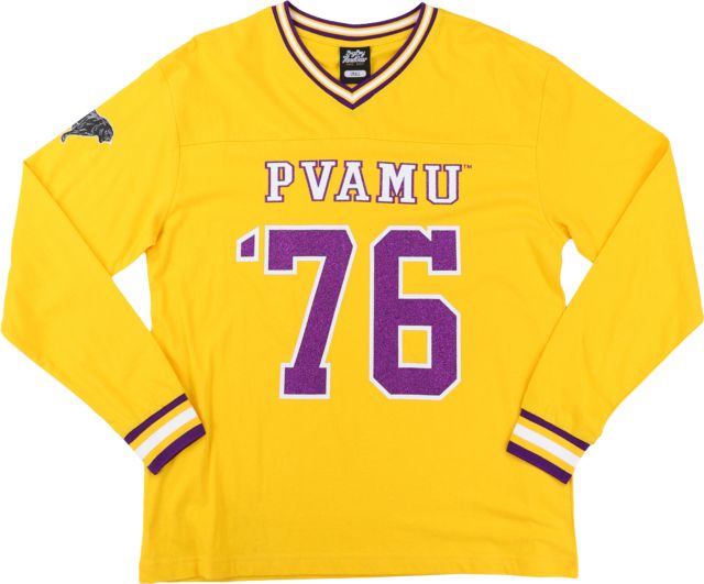 Prairie View A & M University HBCU Women's Long Sleeve Football Jersey