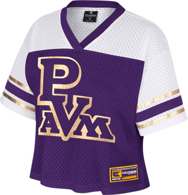Prairie View A & M University Panthers Women's Bling Football Jersey