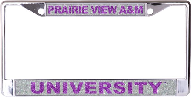 Prairie View A & M University Glitter License Plate Frame