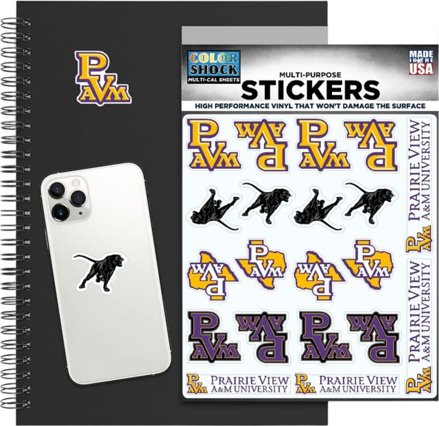 Prairie View A & M University Panthers Sticker Sheet