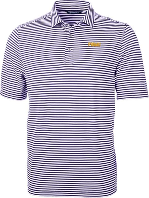 Prairie View A & M University Striped Eco Polo