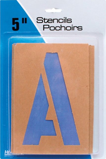 STENCILS 5 INCH GOTHIC CAPS/NUMBERS