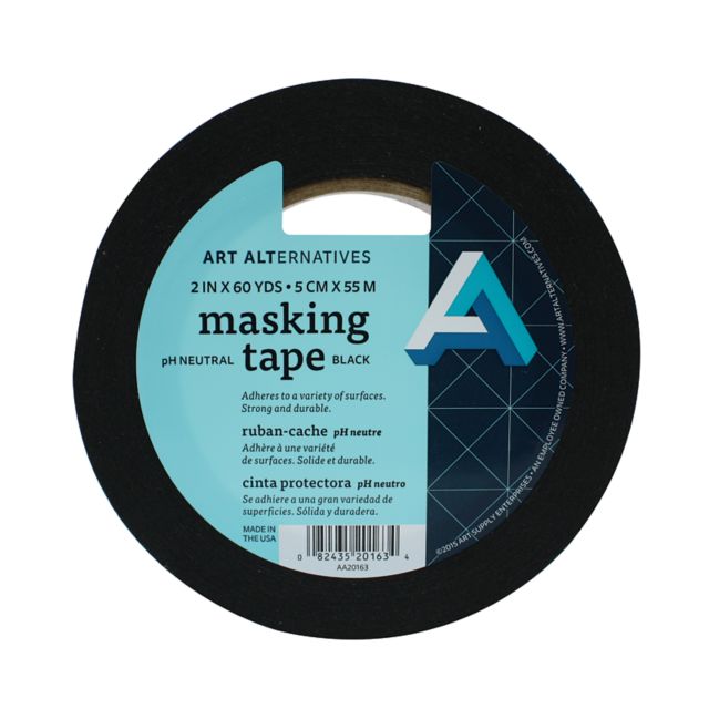 BLACK MASKING TAPE 2 INCH X 60 YARD