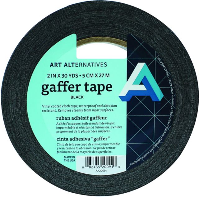 Tape Gaffer Vinyl Black 2 Inch x 30 Yards