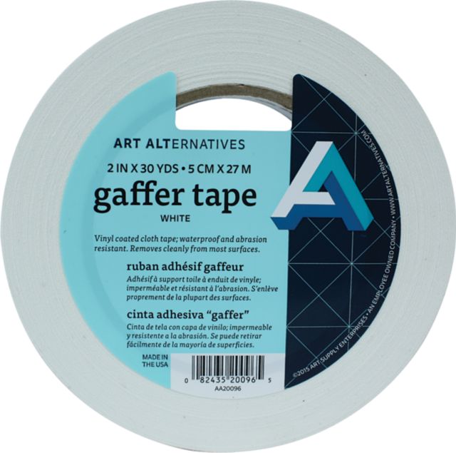 Tape Gaffer Vinyl White 2Inch X 30 Yards