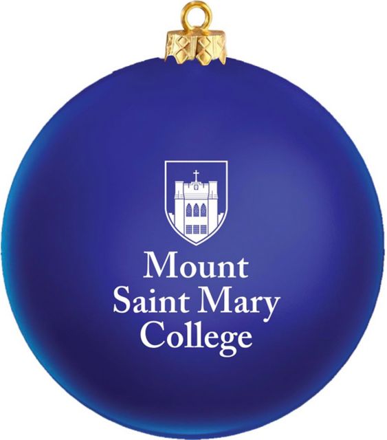 Mount Saint Mary College Shatterproof Round Ornament