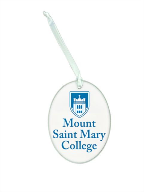 Mount Saint Mary College Glass Ornament