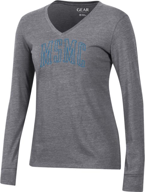 Mount Saint Mary College Knights Women's V-Neck Long Sleeve T-Shirt